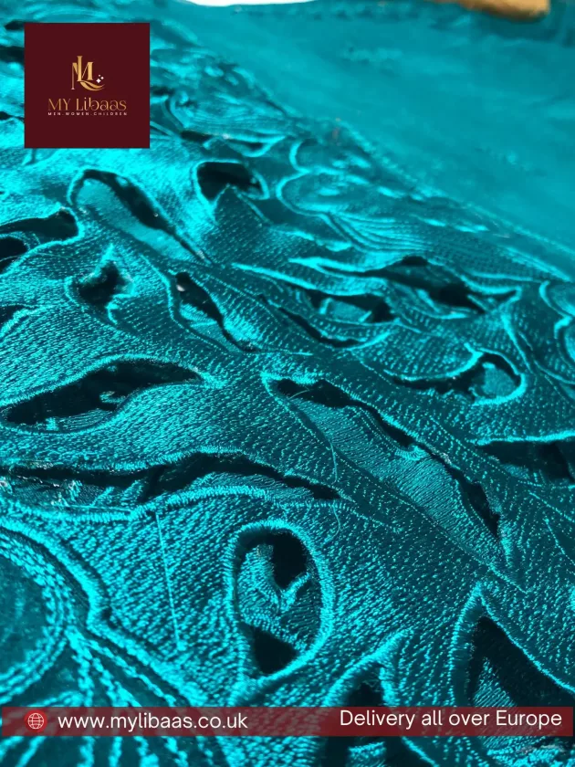 Khaddi Silk with embroidery, Unstiched Suit (Light Green) - Image 6