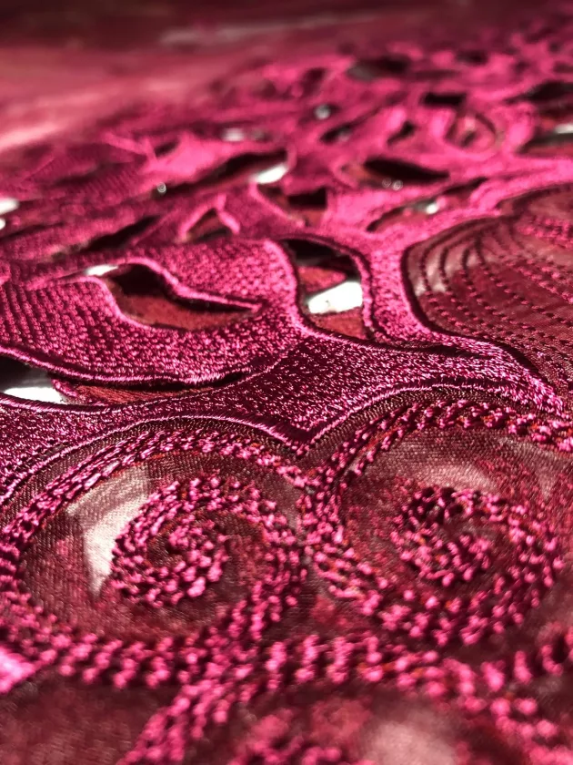 Khaddi Silk with embroidery, Unstiched Suit (Purple) - Image 2