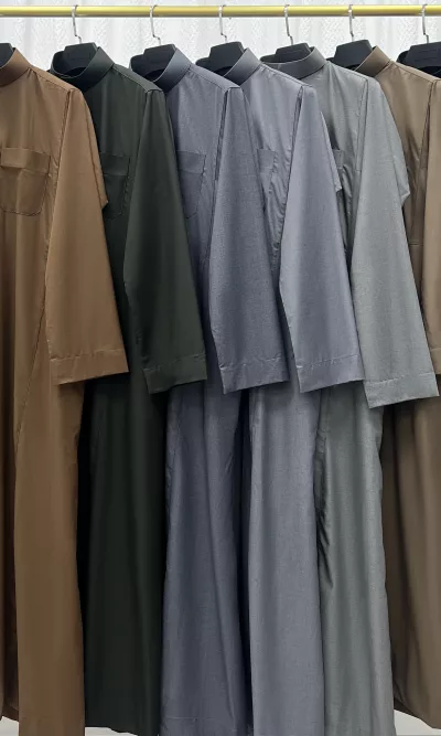 Al Aseel High Quality Robe Arabia Jubbah Saudi (Grey)