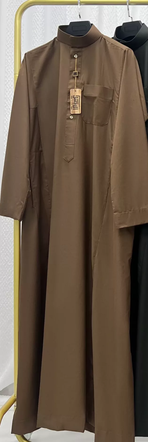 Al Aseel High Quality Robe Arabia Jubbah Saudi (Light Brown)