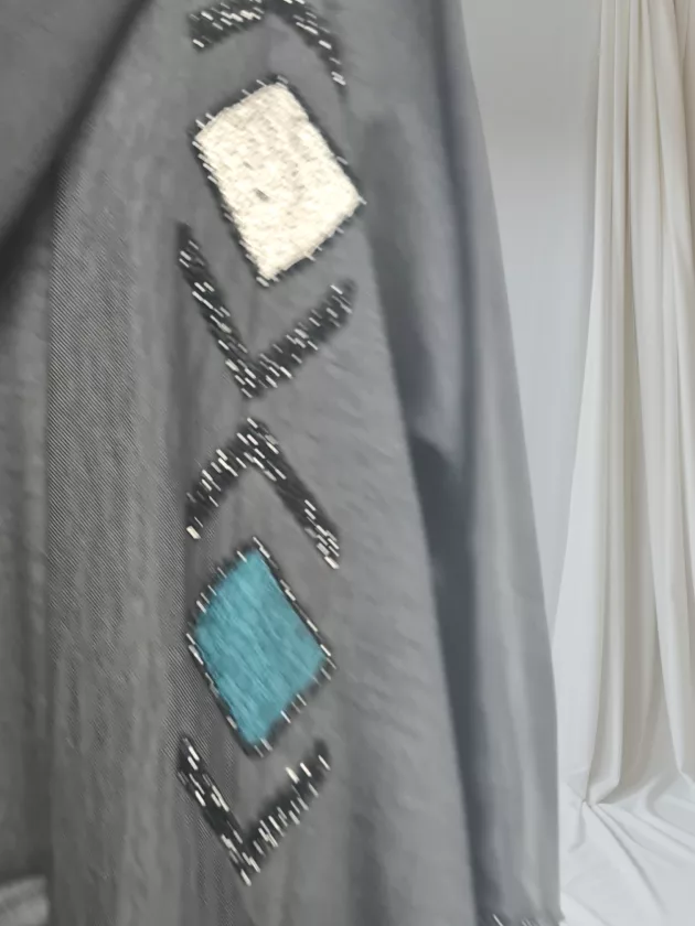 High Quality Dubai Abaya with Embroidery-Black - Image 8