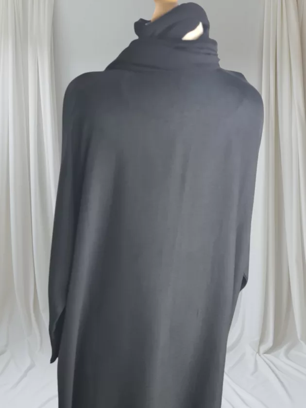 High Quality Dubai Abaya with Embroidery-Black - Image 11