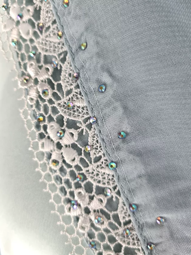 High Quality Elegant Dubai Abaya with Embroidery-Green - Image 7