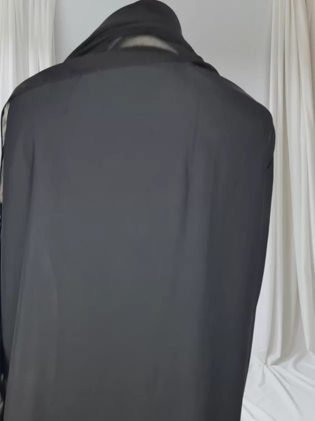 High Quality Elegant Dubai Abaya with Embroidery-Black ) - Image 9